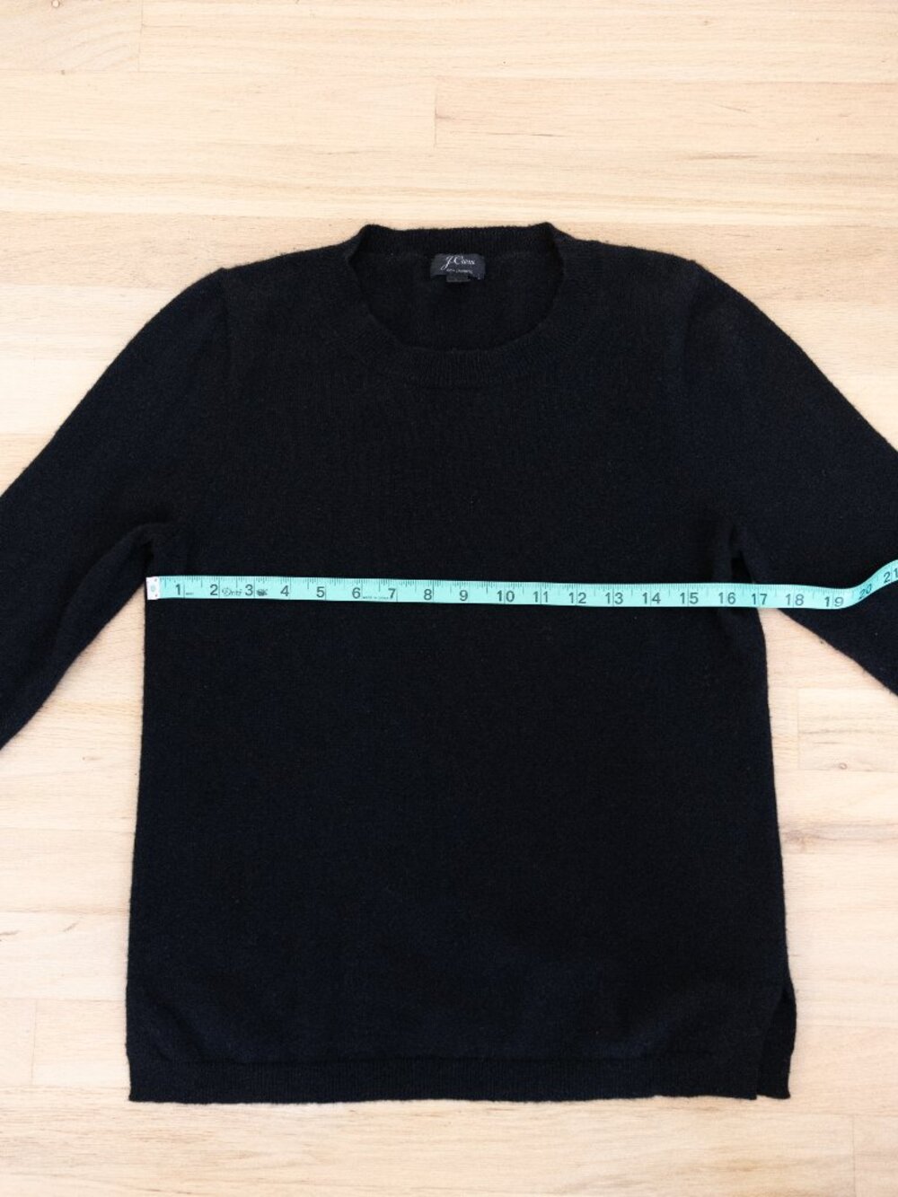 JCrew Everyday Cashmere Slim-Fit Crewneck, Black Women's Large - Picture 7 of 10